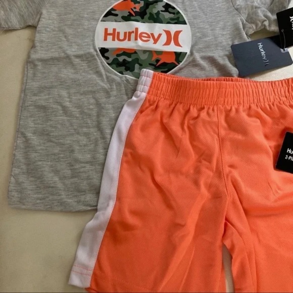 Hurley Camouflage Orange Shorts top set super cool 5110 - Picture 8 of 9